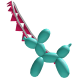 ☆ teal & pink pennant banner balloon dog cross bag