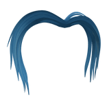 Teal Blue Fluffy Scene Hair Extension