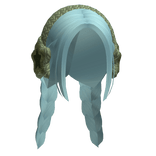 teal braids star earmuffs hair