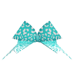 Teal Cheetah Print Cheer Bow
