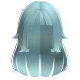 teal cyan layered jellyfish hair