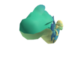 Teal Desert Snake Tail