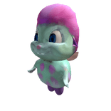 Teal Fairy Puffball Mascot