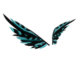[ Gift ] Teal Easter Goth Giftwrap Wings