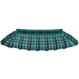 Teal Turquoise Plaid Skirt