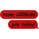 team c00lkidd join today! forsaken text bubble