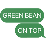 team green bean on top grow a garden jandel text