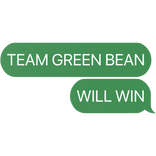 team green bean will win grow a garden jandel text