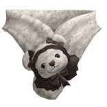 TEddy Bear Fur Scarf in Brown