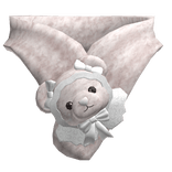 Teddy Bear Fur Scarf in Pink