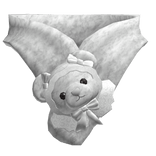 Teddy Bear Fur Scarf in White