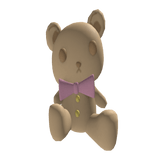 teddy bear on shoulder