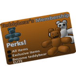 teddybear membership card!