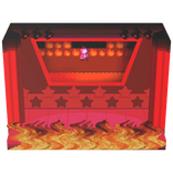 Tenna Tv Time Fight Stage w/ Fire