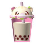 ♡ kawaii party kitty pennant banners boba drink