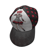 Teto Starry Red Sidewept Grunge Trucker Cap