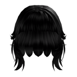 Textured Fringe Black Hair