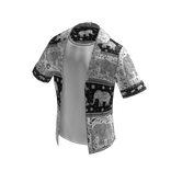 Thai elephant-print Hawaiian shirt