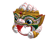 Thai Hanuman Open-Mouth Hat — หมวกหนุมานอมพลับพลา