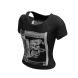 The Bad Sleep Well Grunge Printed Emo Shirt