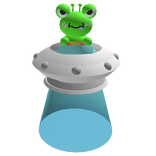 The Frog Alien's UFO Hat 