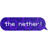 The Nether Glowing 3D Text Bubble 