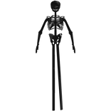 Thin Tall Black Skeleton Bundle [Steal a Brainrot]