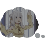 Thought bubble of Emilia