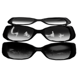 three glasses for head set (black)