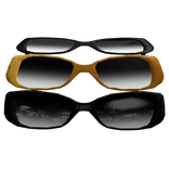 three glasses for head set (golden)