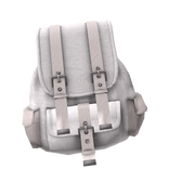 thrifted vintage white mori kei igari backpack