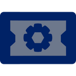 Ticket Cog (Blue)