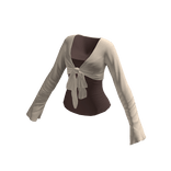 Tie Front Crop Cardigan