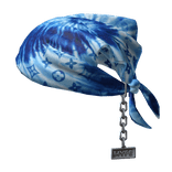 Tied LV Tie Dye Bandana Designer Hat with Chain 