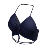 Tied Top Blue Hawaiian Urban Tube Crop Bikini Y2K