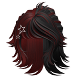 Tied Up Anime Samurai Ponytail (Black&Red)