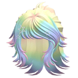 Tied Up Anime Samurai Ponytail (Rainbow)