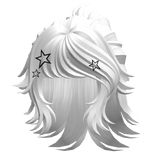 Tied Up Anime Samurai Ponytail (White)