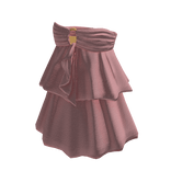 Tiered Skirt with Side Drape (Pink)