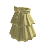 Tiered Skirt with Side Drape (Yellow)