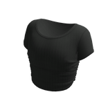 tight black crop top 