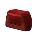 Tight Edgy Latex Skirt (Red)