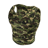 Tight Muscle Tank Top (Green Camo)