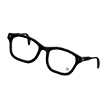 Tilted Black Chrome Hearts Glasses