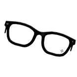 Tilted Black Chrome Hearts Glasses