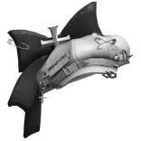 Tilted Punk Bow Cap w/ Piercings (White 3)