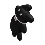 ꒰ ♡ ꒱ tiny black holdable bunny 