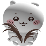 tiny little chiikawa head pet in brown