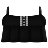 ♡ : tiny ruffled top dress in black