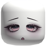 Tired Chibi Face With Purple Eyes